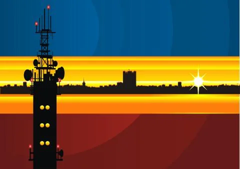 Cityscape Background Stock Illustration