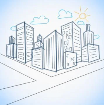 Cityscape background Stock Illustration