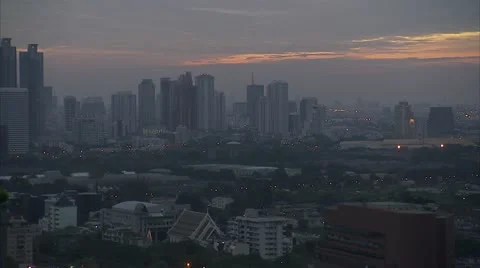 Cityscape Bangkok Stock Footage 12761634