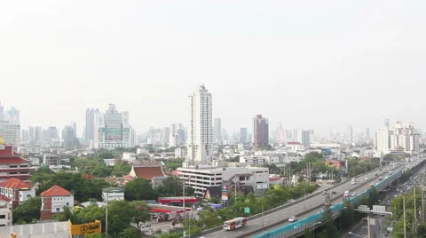 Cityscape Bangkok Stock Footage 52823996