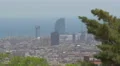 Cityscape of Barcelona with the W Barcelona building 4k or 4k+ Resolution
