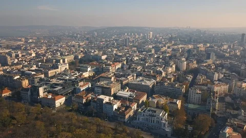 Cityscape of Belgrade Stock Footage 98638032