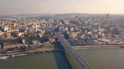 Cityscape of Belgrade Stock Footage 98739755