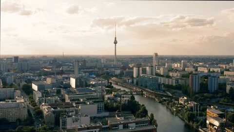 Cityscape of Berlin Stock Footage 109099694