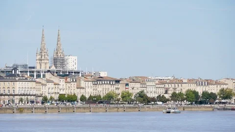 Cityscape of Bordeaux Stock Footage 96968858