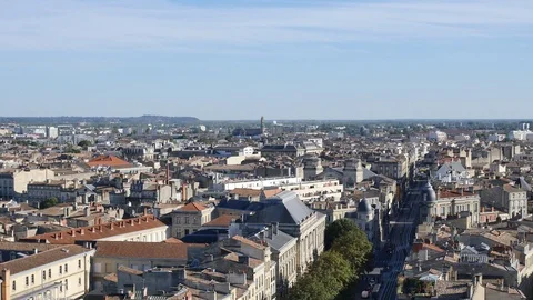 Cityscape of Bordeaux. Stock Footage 96990224
