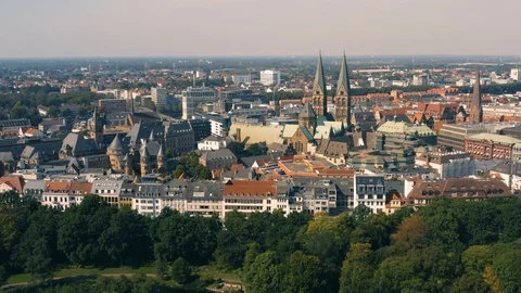 Cityscape of Bremen Stock Footage 115210517