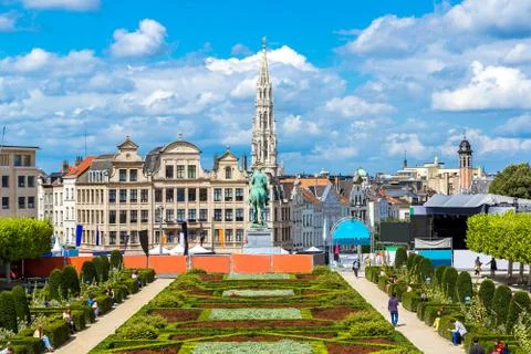 Cityscape of Brussels Foto stock