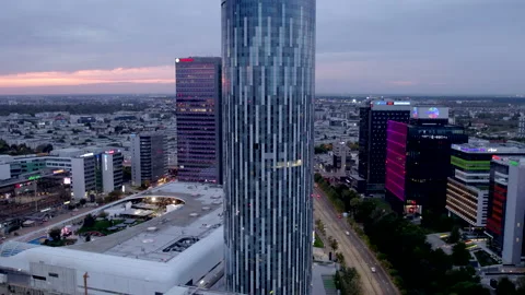 Cityscape Bucharest downtown at night, time-lapse, hyperlapse Stock Footage 216563996