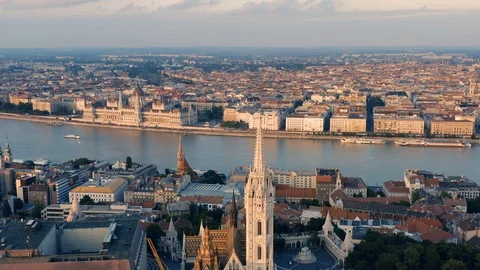 Cityscape of Budapest Stock Footage 112991849