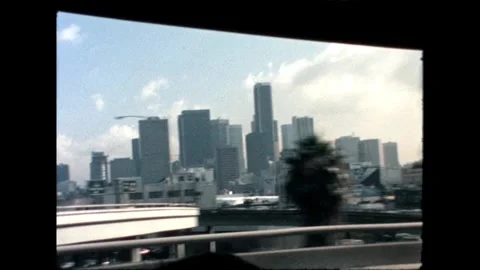 Cityscape from the bus Stock Footage 276289700