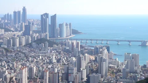 The cityscape of Busan Stock Footage 101003987