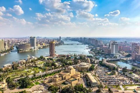 Cityscape of Cairo Stock Photos