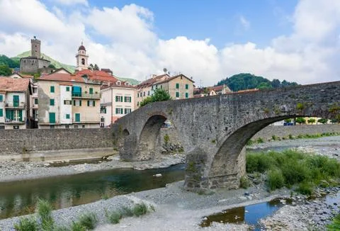 Cityscape of Campoligure Stock Photos
