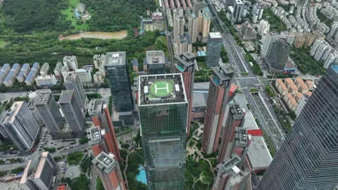 Cityscape Captured by Drone，After Rain Stock Footage 218564276