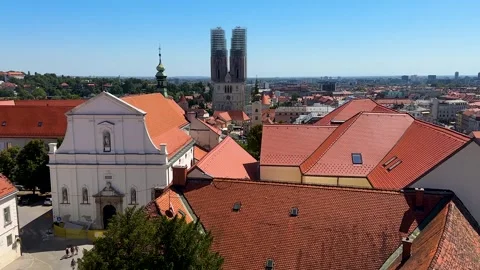 Cityscape with Cathedral in Zagreb Video stock 316064112