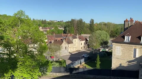 Cityscape in Clamecy Stock Footage 340640130