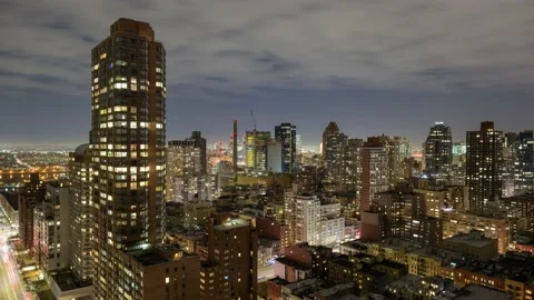 Cityscape clouds Stock Footage 135594247