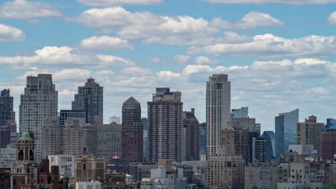 Cityscape Cloudscape Timelapse Crop Stock Footage 199138601