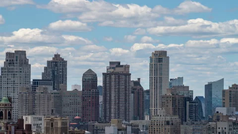 Cityscape Cloudscape Timelapse Zoom Out Stock Footage 199138885