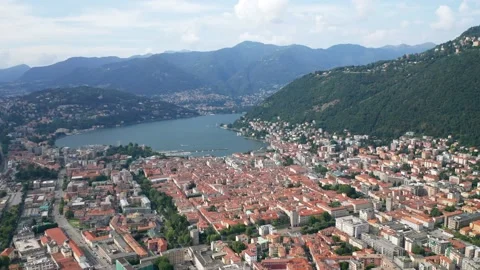 Cityscape of Como Italy Stock Footage 142768342