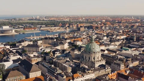 Cityscape of Copenhagen Stock Footage 115454741