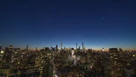 Cityscape Day to Night Timelapse Stock Footage 258997919