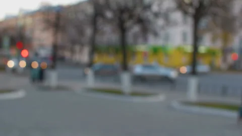 Cityscape defocused.HD Video stock 98261171