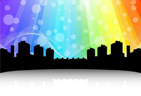 Cityscape design. Abstract background Stock Illustration
