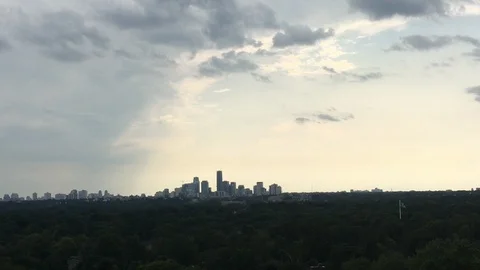 Cityscape in the Distance Stock Footage 100736908