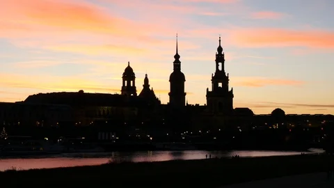 Cityscape of Dresden Stock Footage 89030579