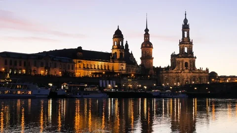 Cityscape of Dresden Stock Footage 89038728