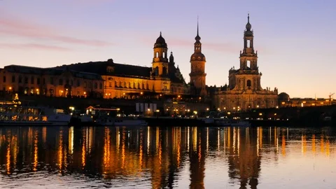 Cityscape of Dresden Stock Footage 89040763