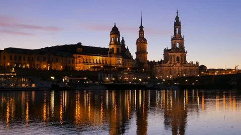 Cityscape of Dresden Vídeo Stock 89042278