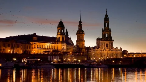Cityscape of Dresden Stock Footage 89043917