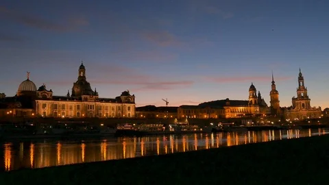 Cityscape of Dresden Stock Footage 89045215