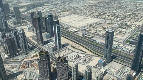 Cityscape in Dubai Vídeos de archivo 342813980