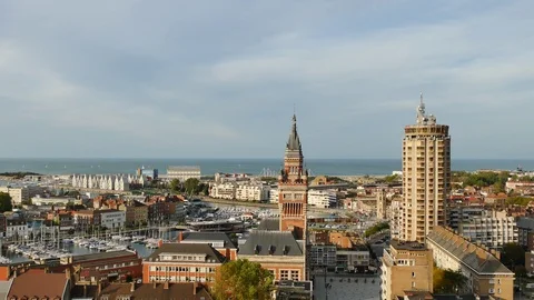 Cityscape of Dunkirk city. Stock Footage 98157988
