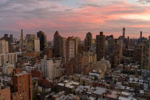 Cityscape Dusk Stock Photos