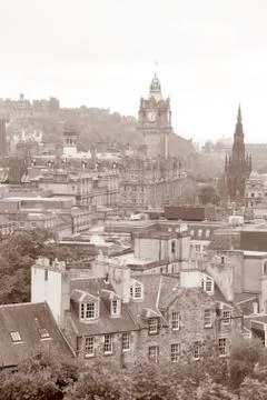 Cityscape of Edinburgh Stock Photos