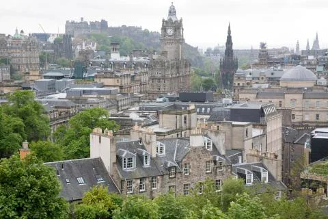 Cityscape of Edinburgh Stock Photos