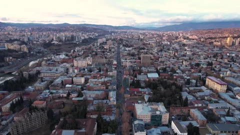 Cityscape in the evening Stock Footage 237853086