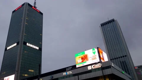 Cityscape on a gloomy day. Stock Footage 147353716
