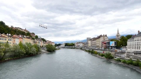 Cityscape of Grenoble. Stock-Footage 96223818