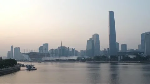 Cityscape of Guangzhou Video stock 11031954