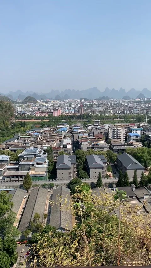 Cityscape at Guilin Video stock 341276523