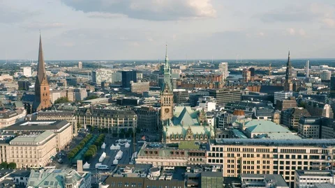 Cityscape of Hamburg Stock Footage 115049334