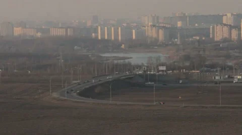 Cityscape from a height. Stock Footage 68861365