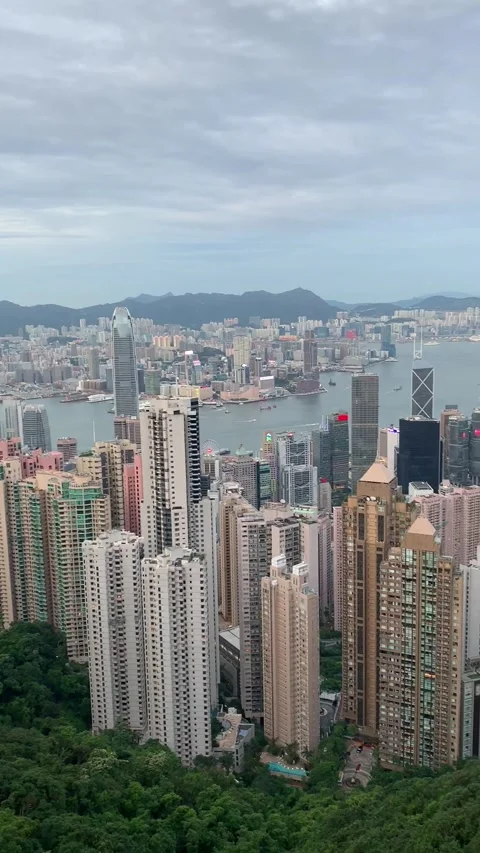 Cityscape in Hong Kong Vídeos de archivo 341622811