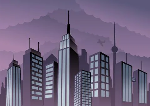 Cityscape Stock Illustration